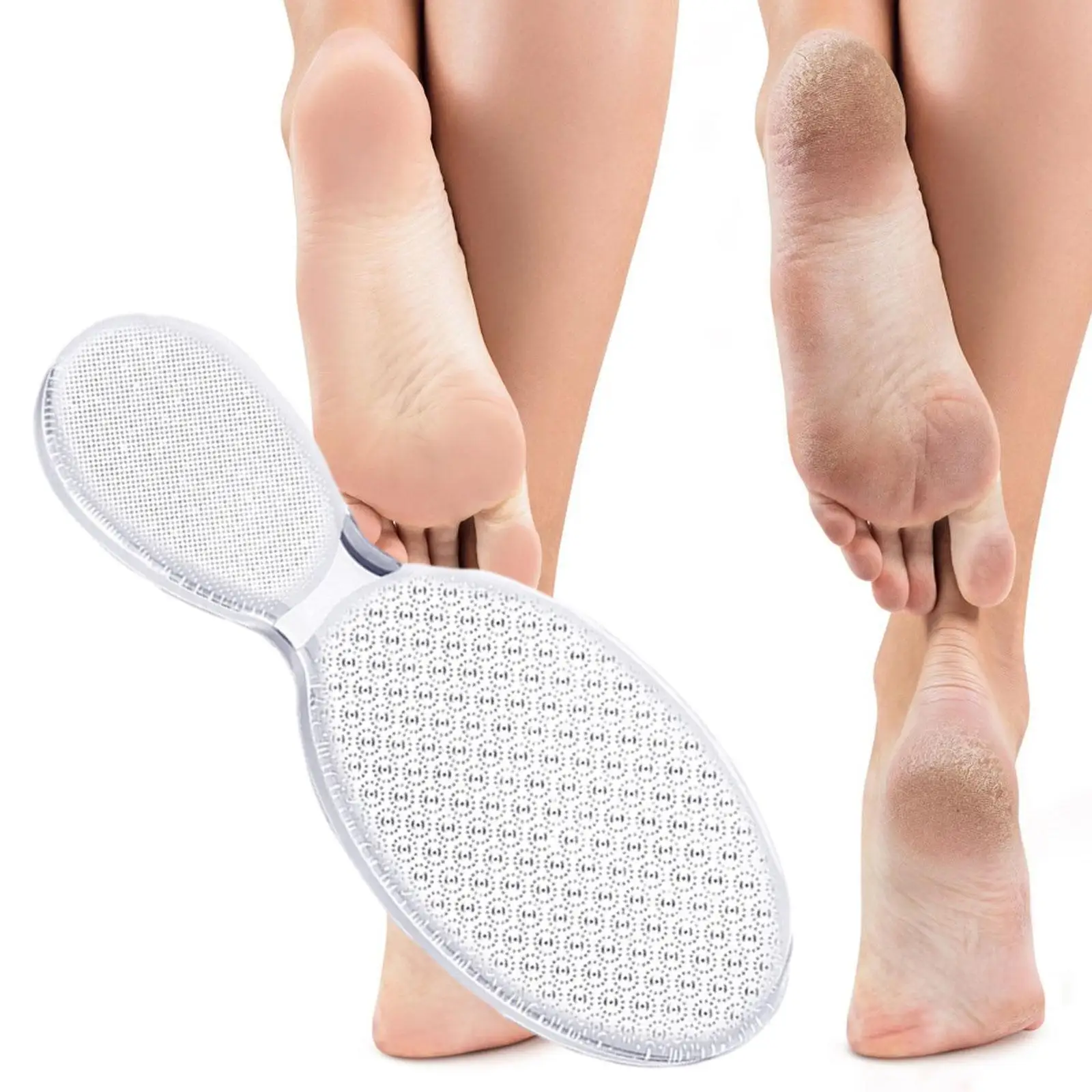 Feet Scrubber Foot Rasp File, Reusable Travel Use Handheld Feet Rasp for Skin Foot Callus Remover for Cracking Hard Skin,