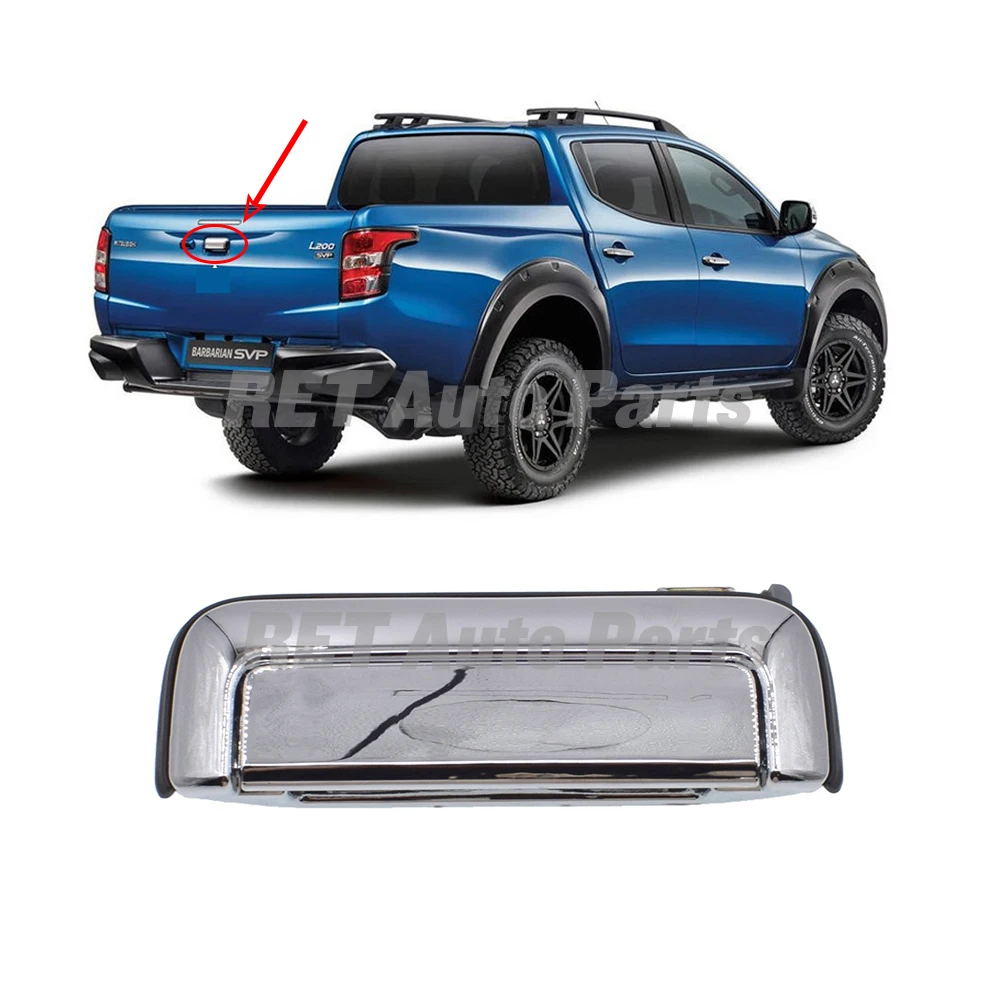 Chrome Rear Body Tailgate Outside Handle for Mitsubishi Pickup L200 Triton 2015 2016 2017 2018 5746A153