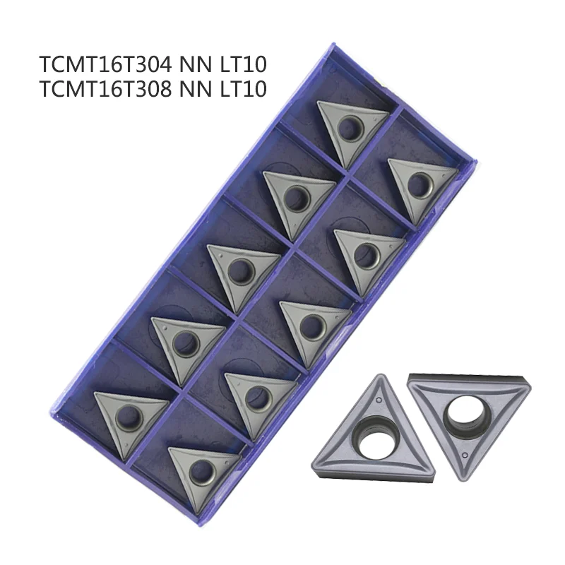 10pcs TCMT16T304 TCMT16T308 NN LT10 Carbide Inserts Original CNC Lathe Metal Cutter Tool TCMT Blade External Turning Tool