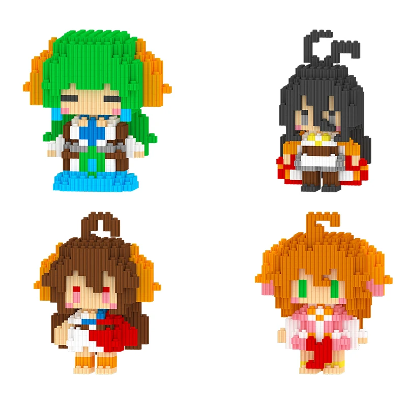 

Вентилятор erchuang лиса демон маленький спецназ собранные строительные блоки игрушка мелкие частицы головоломка 3d анимационная модель