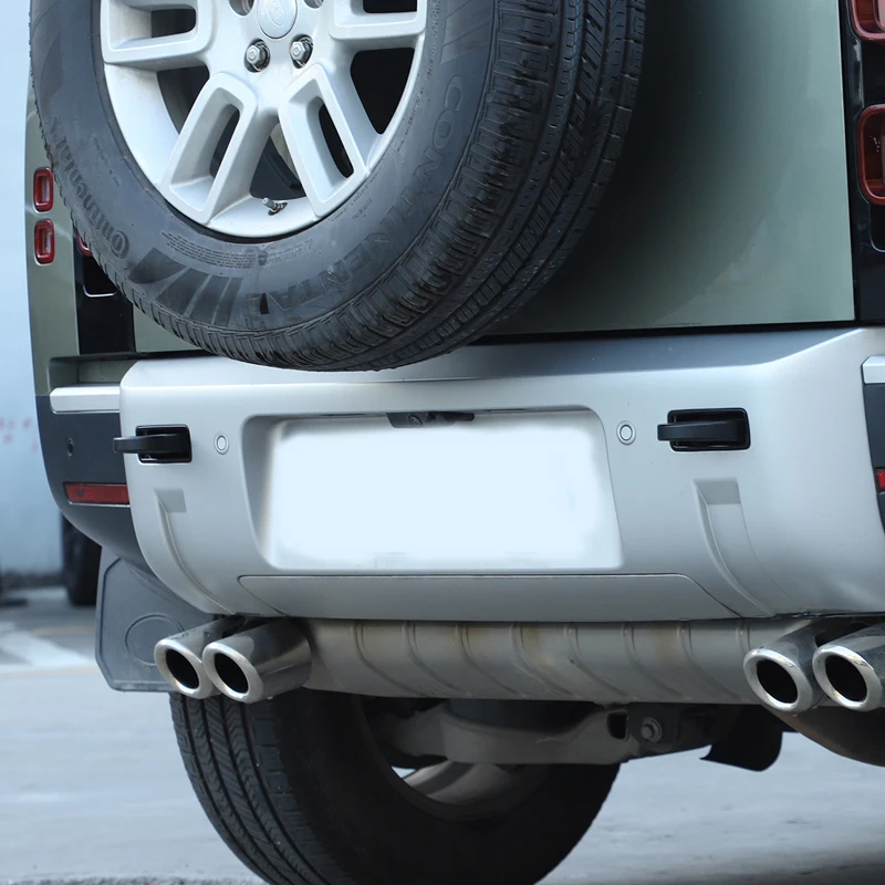 ABS Black Car Trailer Hook Hole Frame Decorative Sticker For Land Rover Defender 90 110 130 2020-2023 Car Accessories