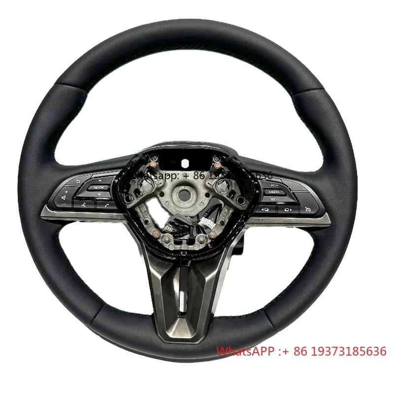 

Old Car Upgrade New Leather Steering Wheel Suitable for Nissan GTR R35 R34 Steering Wheel No Need to Modify Plug and Play
