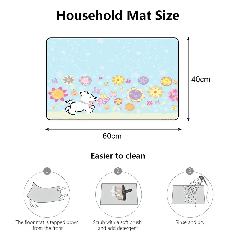 

JY01Kitchen Carpet for Home Entrance Sugarbunnies Outdoor Doormat Exterior Entrance Door Mat Mat for Hallway on the Floor Bath@1
