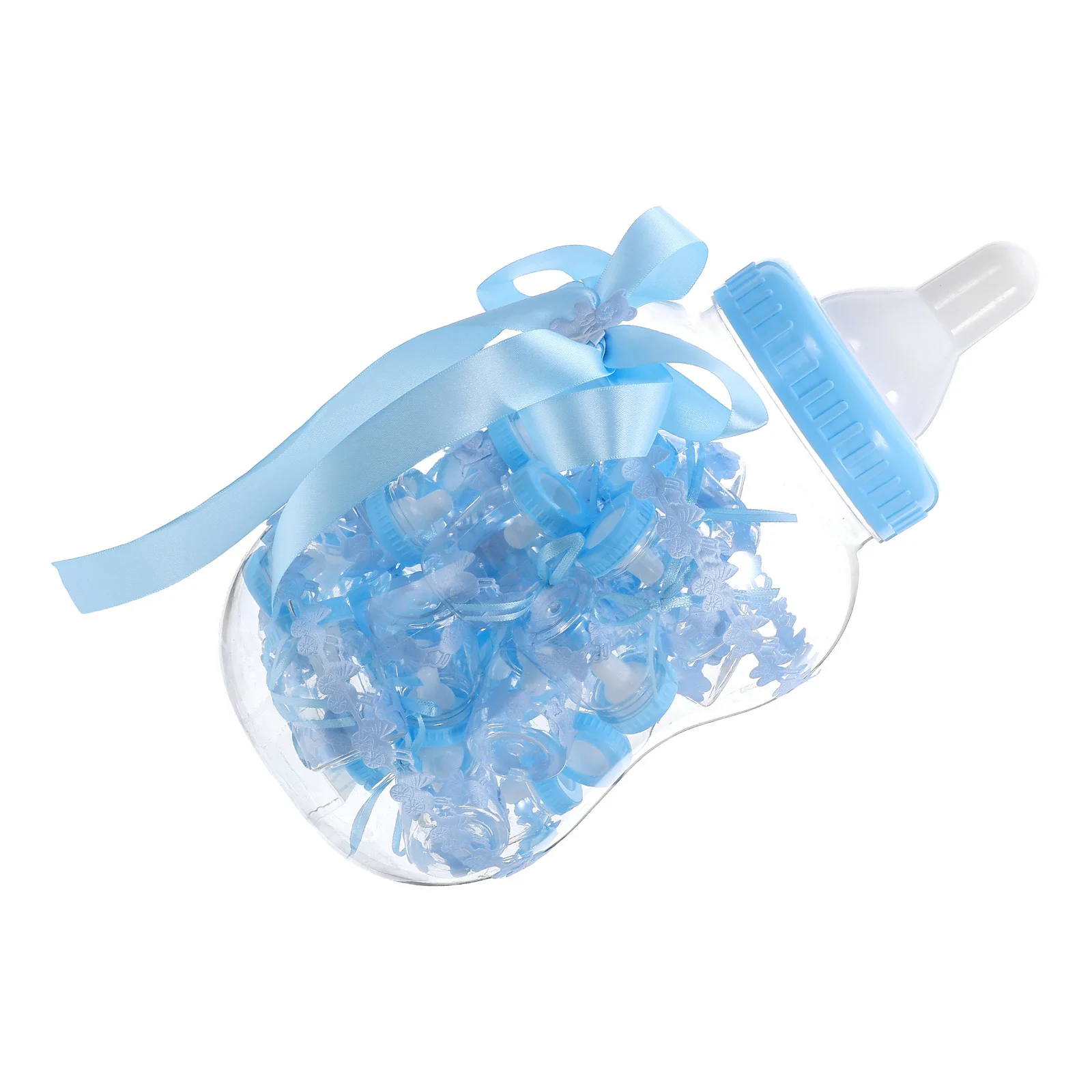 

1Set Elegant Mini Bottles Clear Candy Containers for Baby Showers Weddings Birthday Party Favors Decorative Storage