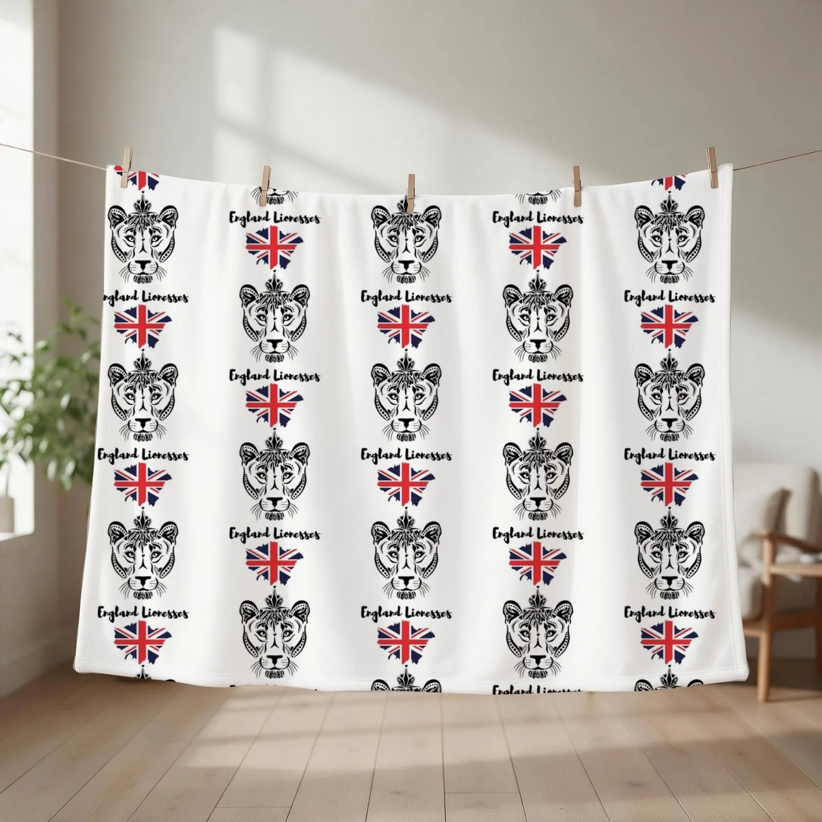 England lionesses Throw Blanket Thin halloween Personalized Gift for sofa Blankets