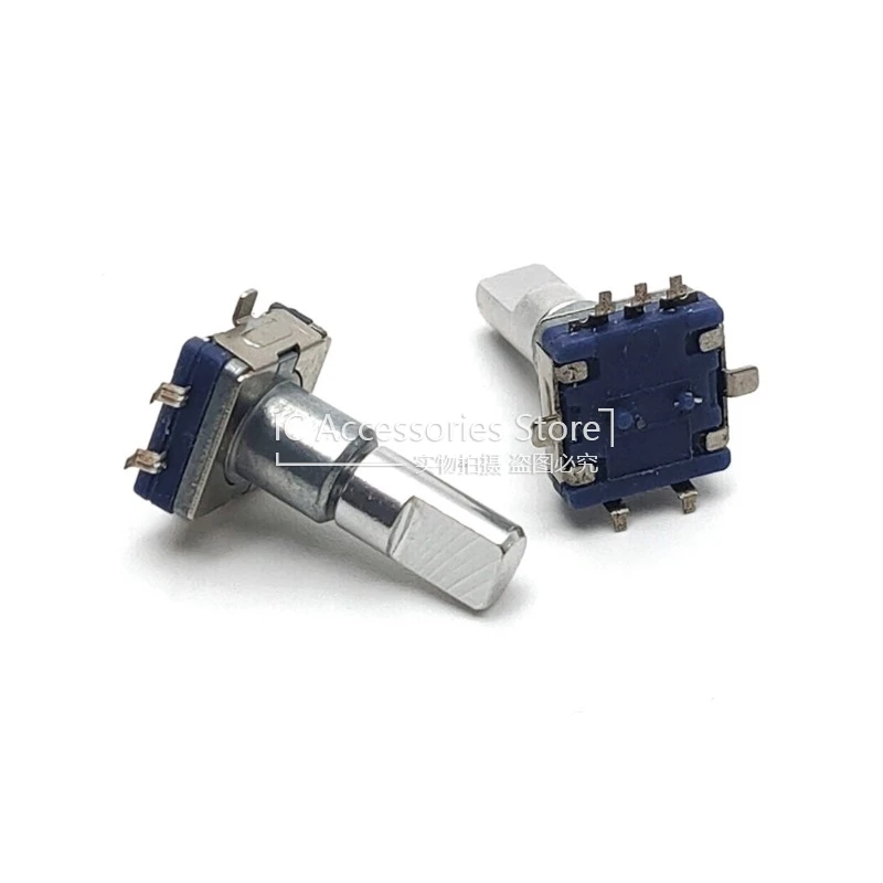 5PCS EC11S Patch Encoder SMD Infinite Rotary Potentiometer Encoding Switch With Step 30 Points 5 Pin D Shaft 19MM