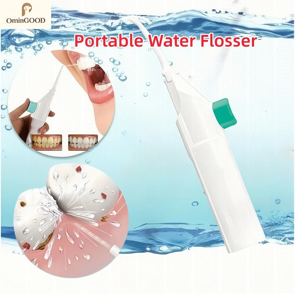 Household Portable High Pressure Oral Irrigator Manual Water Flosser Teeth Cleaning Dental Care Tool