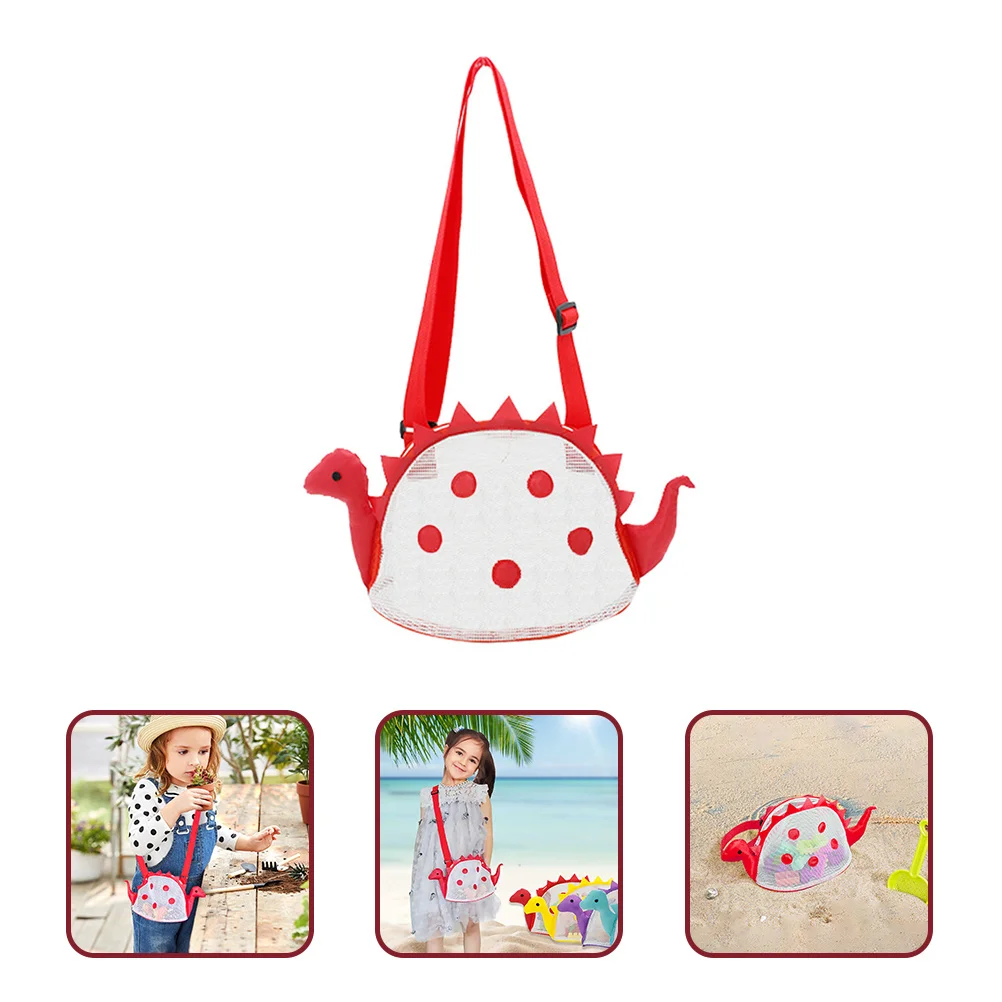 Kids Beach Bag Lightweight Mesh Bag For Children Sand Storage Durable Seashell Carrier Breathable Beach Essentials