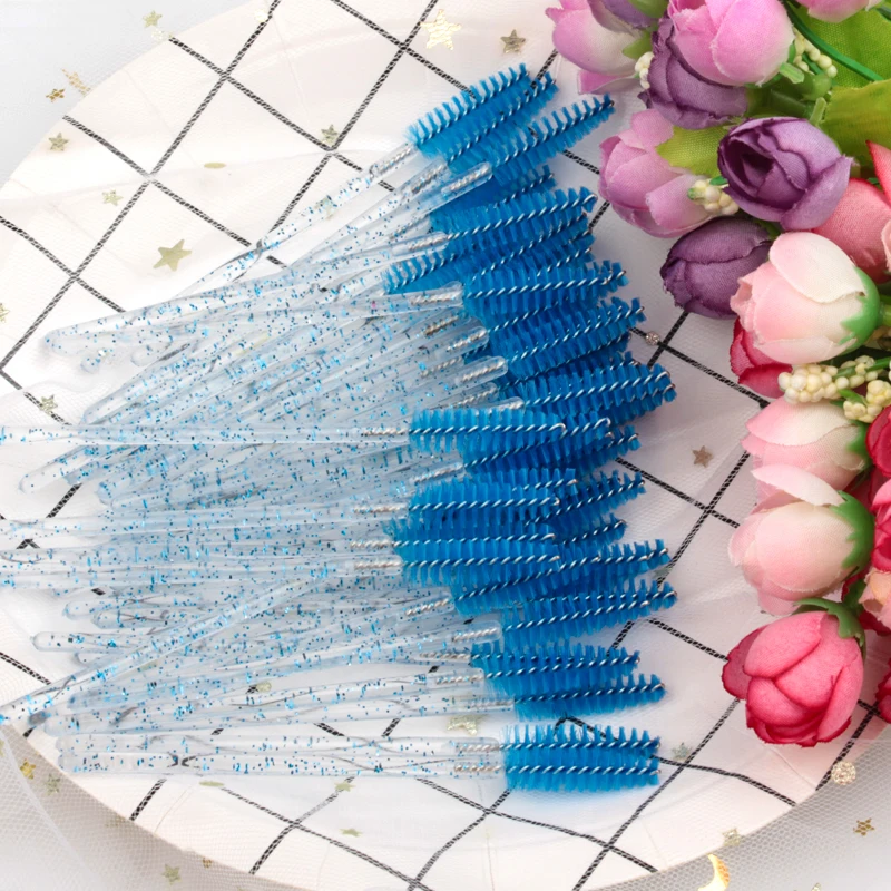 5/50 Pcs Eye Lash Brushes Eyebrow Brush False Eyelashes Extension Tools Mascara Wands Applicator Spoolers Lashes Cosmetic Tool