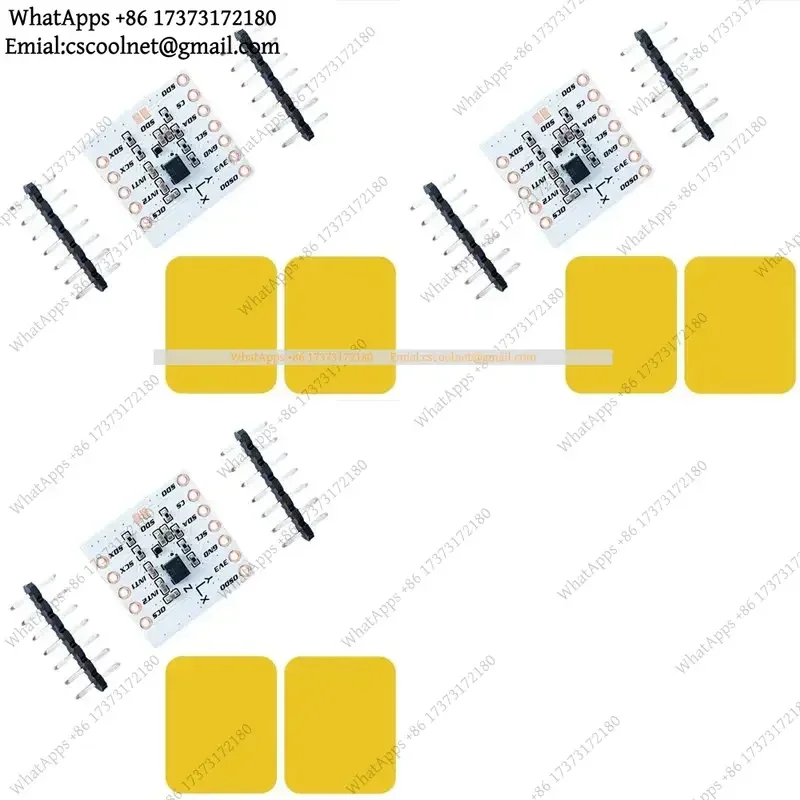JS02 3X LSM6DSV + QMC6309 Module For Slimevr Trackers And For Smol Trackers, ICM-45686 + QMC6309 Motion Accessories