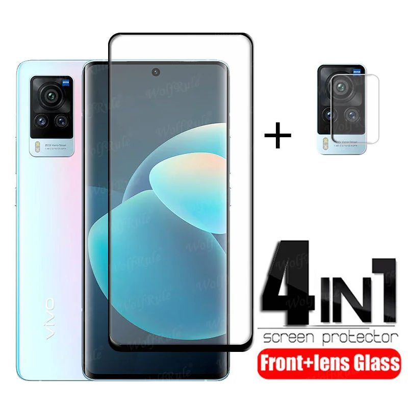 4-in-1 For Vivo X60 Pro Glass For Vivo X60 Pro Tempered Glass Phone Film Screen Protetor For Vivo X60 Pro Camera Lens Film