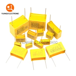 10PCS 275VAC Polypropylene Film X2 Series Capacitor 0.01UF - 2.2UF New 10nF 100nF 150nF 220nF 470nF 680nF 1uF 2.2uF 4.7uF