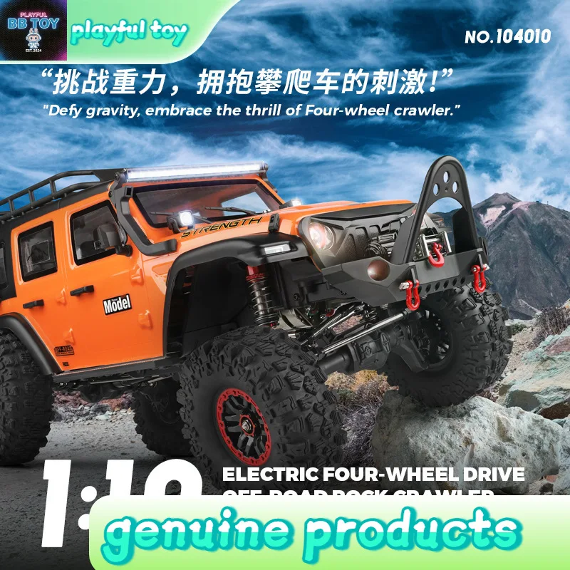 

Realistic Electric 4WD RC Crawler Off Road Remote Control 1:10 Scale Climbing Truck All Terrain Toy For Boys
