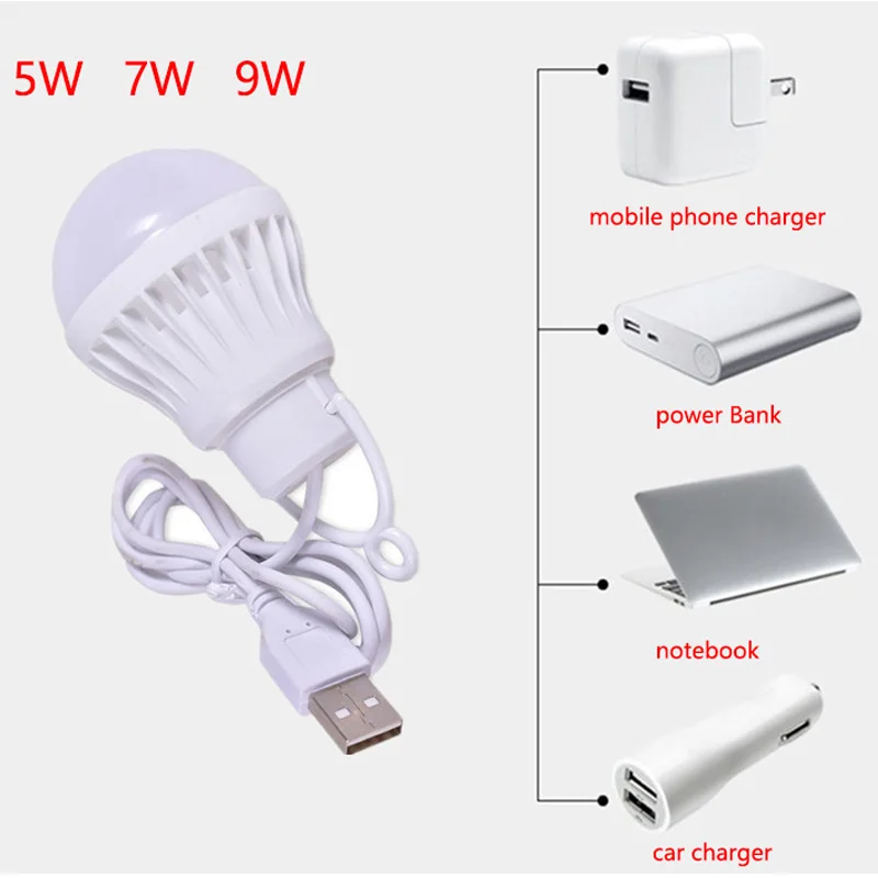 Linterna portátil ZK50 de 5 piezas y 10 piezas para acampar, Bombilla de 5W/7W de potencia para acampar al aire libre, herramienta múltiple LED para tienda de campaña, engranaje de Lámpara USB