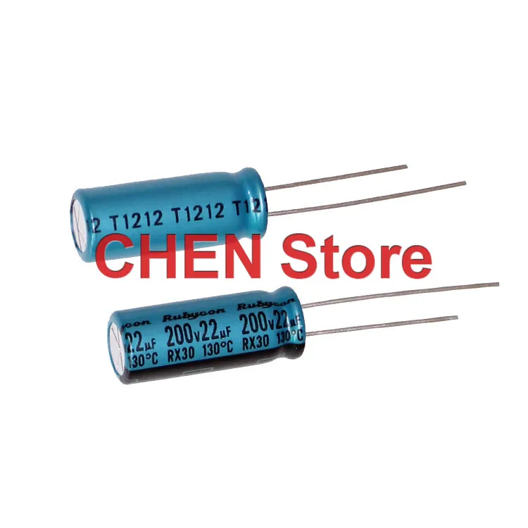 

10PCS/50PCS original Rubycon RX30 22UF 200V 8X20MM 130C electrolytic capacitor 200V22UF free shipping