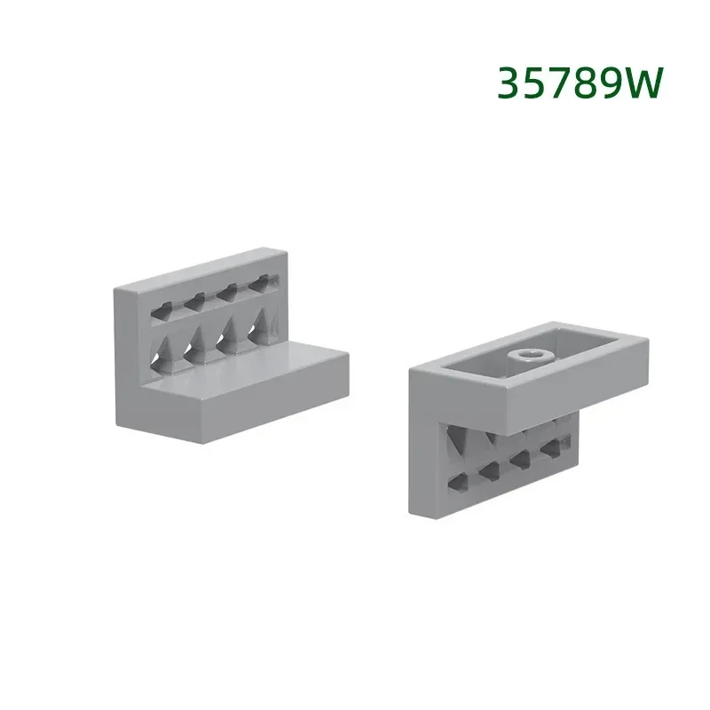 MOC 10 pièces briques partie 35789W 2 trous Style européen couloir garde-corps blocs de construction ensemble maison clôture particules bricolage jouets enfant cadeau