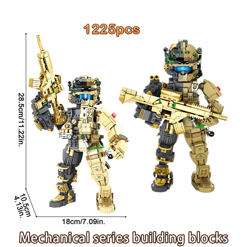 

1225pcs Movie Series Mechanical Robot Building Blocks Ornaments Small Particles For Boy Creative Educational Assembly Toys Gifts