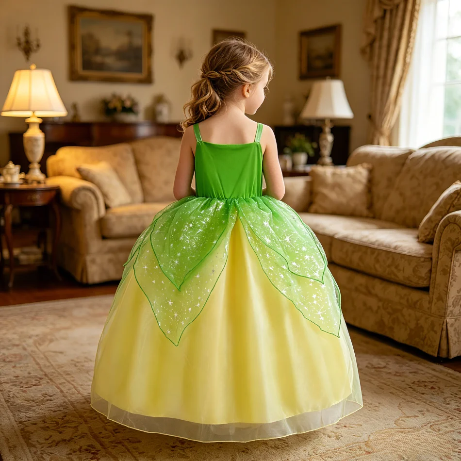 Baby Girl Carnival Fairy Cosplay Costumes Sets 2026 Summer Dresses Child Elf Princess Dress Up Kids Birthday Party Gifts Clothes