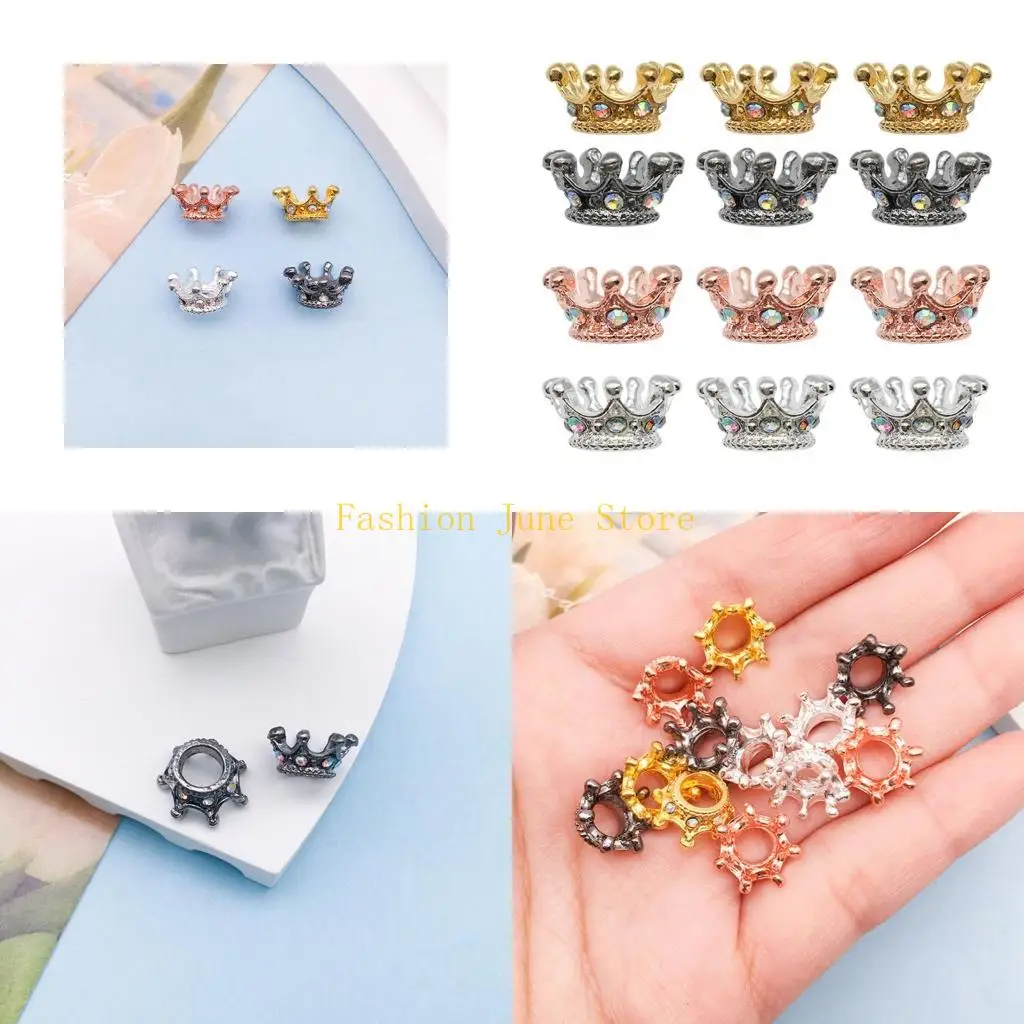 N5KA Crafting Beads 6x12mm Jewelry Component Party Jewelry Beads Alloy Texture