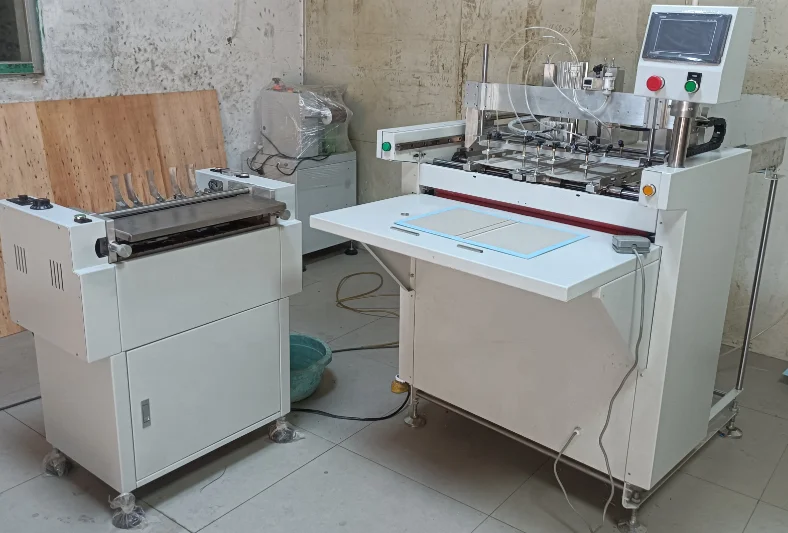 Automatic Hardcover Book Binding Machine with Hot Melt Gluing Adsorption Positioning Edge Wrapping Features