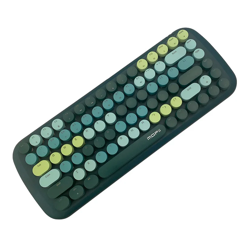 

Green axis luminous wired mechanical keyboard girls boys computer office keyboard