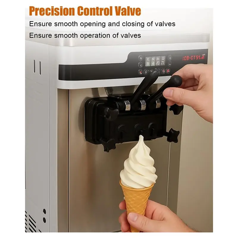 ABZA-For Soft Serve Ice Cream Machine Handle Discharge Valve Rod Replacement Part For Cafes Hotels Ice Cream Maker Grip Lever