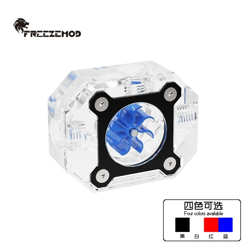 Compteur de débit de refroidissement par eau d'ordinateur EZEMOD LSJ-JX1 moniteur coloré avec coque en alliage d'aluminium et éclairage RVB