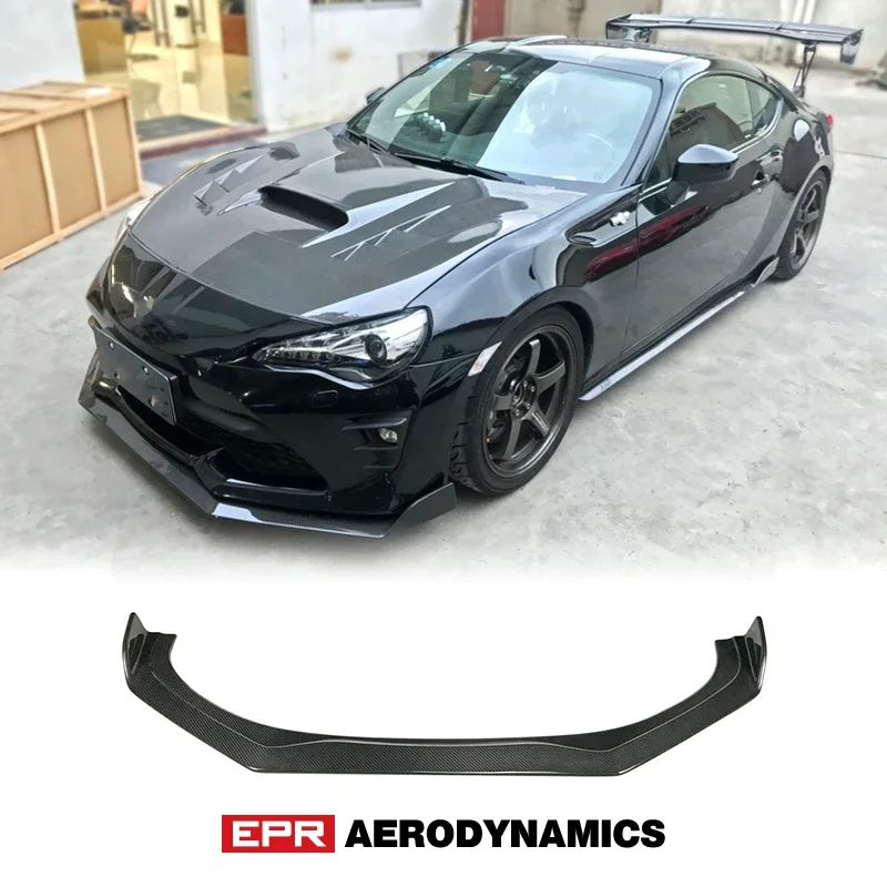 

Car Accessories For Toyota 17 Onward FT86 TMS Style Front Lip (Facelift Only) Carbon Fiber Glossy Finish Bumper Splitter Kit