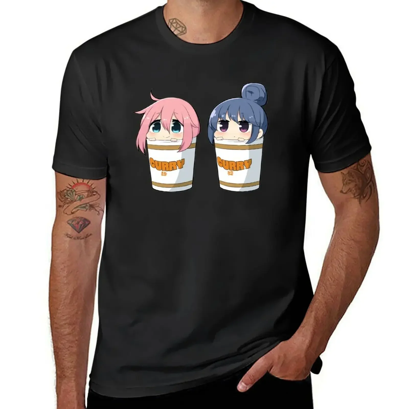 

Rin to Nadeshiko Curry - Yuru Camp (Laid-Back Camp) T-Shirt graphic t shirts oversized shirts graphic tee men t shirt