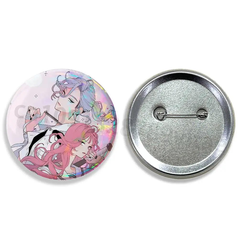 F-Fall In Love You False Angels 58mm Badge Brooches on Backpack Clothes Handmade Round Enamel Pins for Jewelry