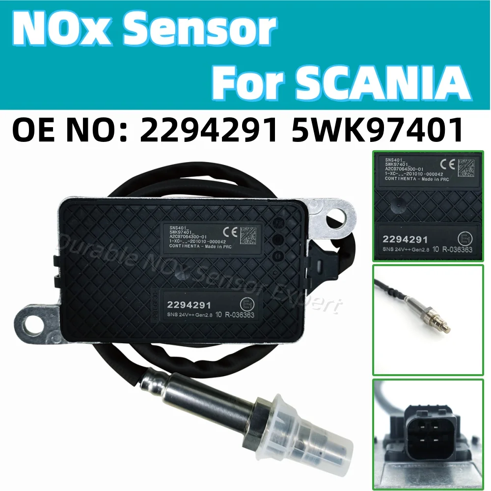 

5WK97401 2294291 Original New NOX Sensor Nitrogen Oxygen Sensor For Scania Engine Truck 2064769 2247381 2296801