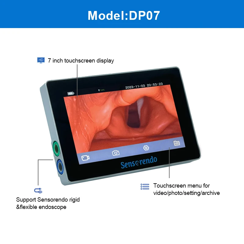 Sensorendo – laryngoscope vidéo Portable jetable, ensemble de bronchoscoscope orl, Endoscope médical pour l'intubation
