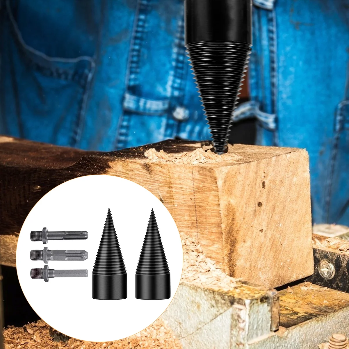 1Set فائقة الصلابة الصلب الخشب الفاصل مثقاب الخشب أداة تسجيل فعالة للفصل السريع من سجلات تصميم فريد سهل ل