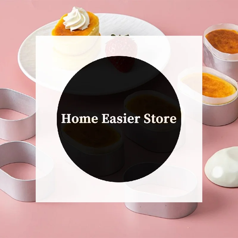1/5 unidades Molde ovalado para tarta de queso, para repostería casera, galletas, tartas, queso, yogur, herramientas de repostería, aro para mousse sin borde