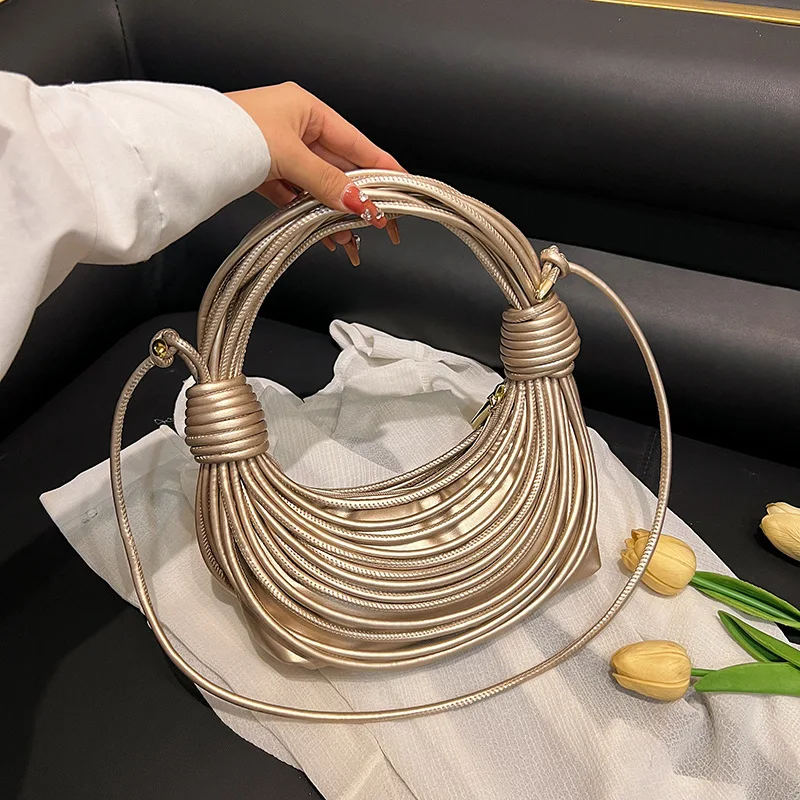 

2025 Trendy! Women's Multicolored Bag - Stylish Woven - Knot Design, Crossbody & Handbag, High - End Texture