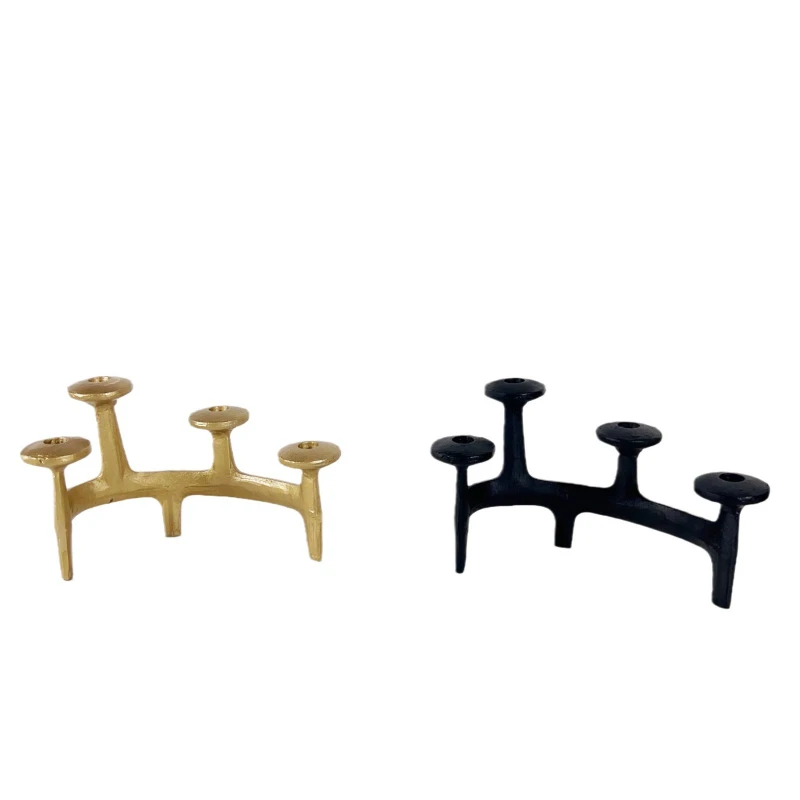 

Modern minimalist creative metal candle holder restaurant home art candle holder romantic decoration