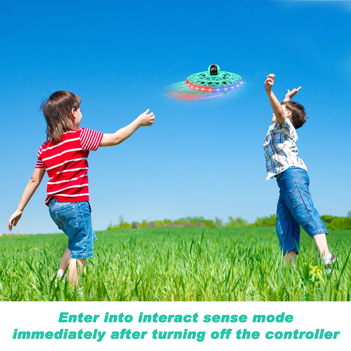 RC Drone 1080P Camera Induction 2.4G Children UFO Aircraft Colorful Lights Remote Control Aerial Photography UAV Flying Machine