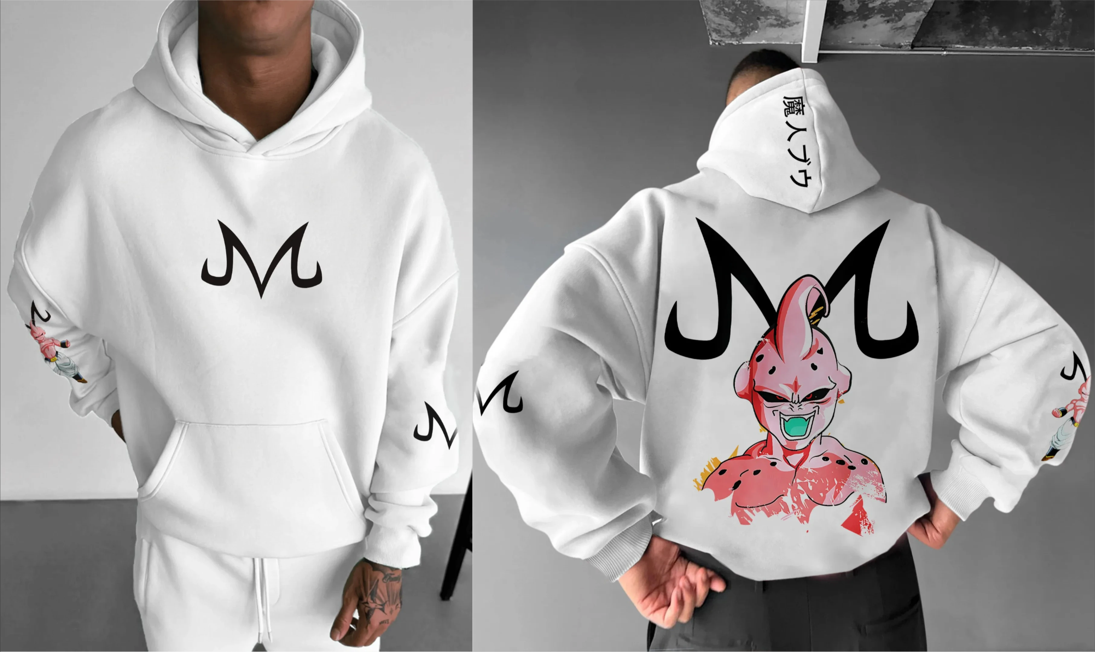2025 Animation Dragon Ball Animation Hot Blood Peripheral Casual Versatile Hot Blood Trend Hooded Sweater Unisex Casual Pullover