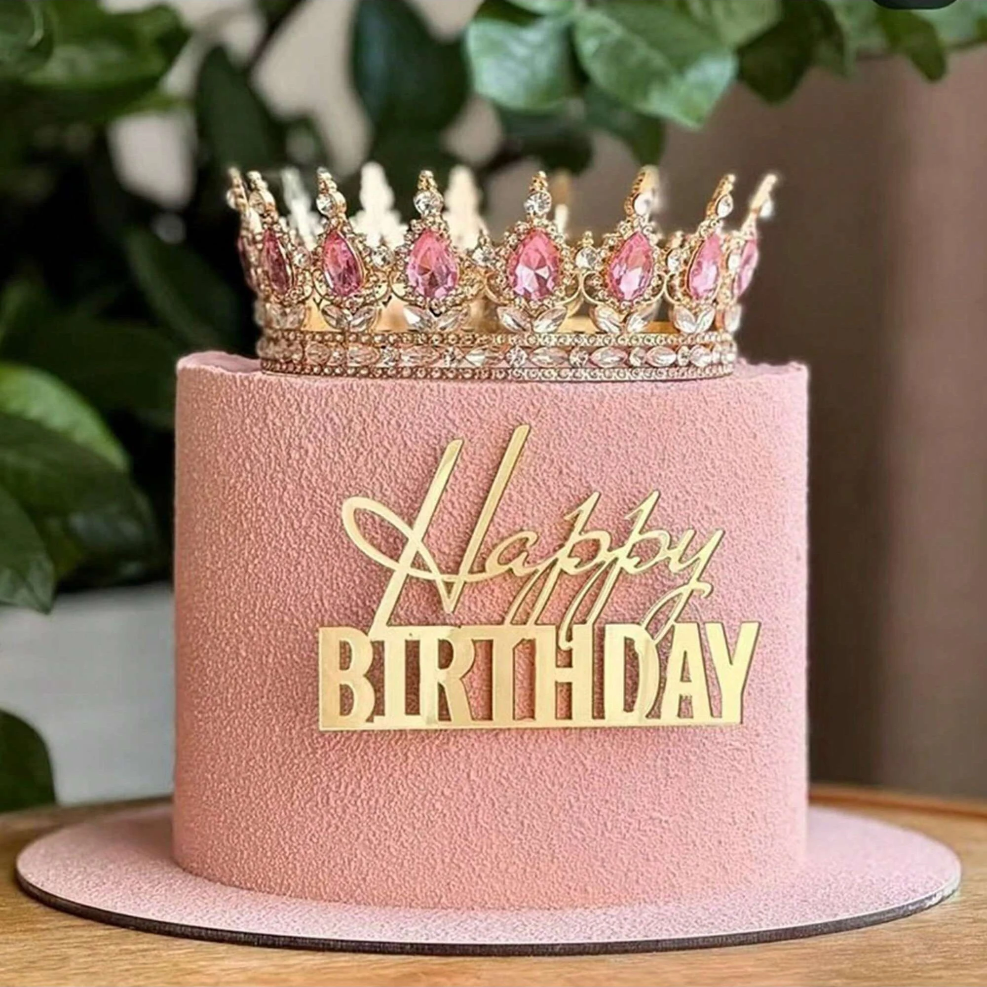 3 stücke Gold Acryl Alles Gute Zum Geburtstag Kuchen Topper DIY Kuchen Backen Dekoration Lieferungen Geburtstag Party Dessert Flagge Decor Werkzeuge – Detail 3