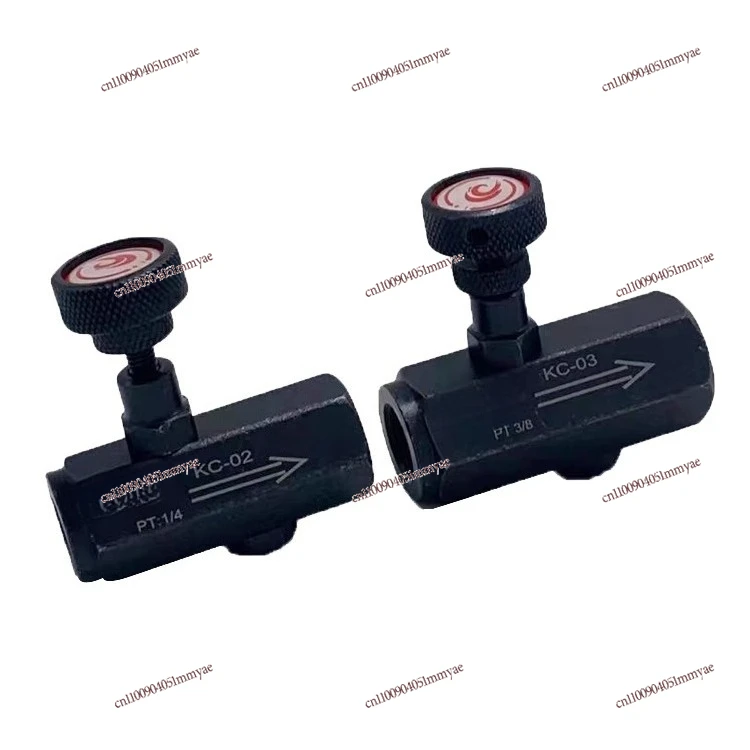 

Hydraulic tubular one-way throttle valve speed control shut-off KC-02/KC-03/KC-04/06 flow control