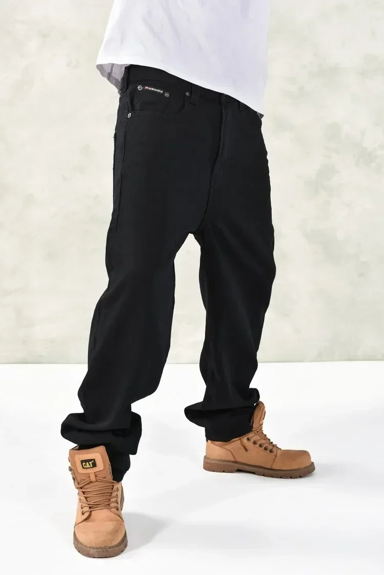 

Hip Hop Baggy Jeans for Men High Waist Washed 2024 Autumn Winter Denim Trousers Zipper Fly Vintage Denims Skateboard Pants