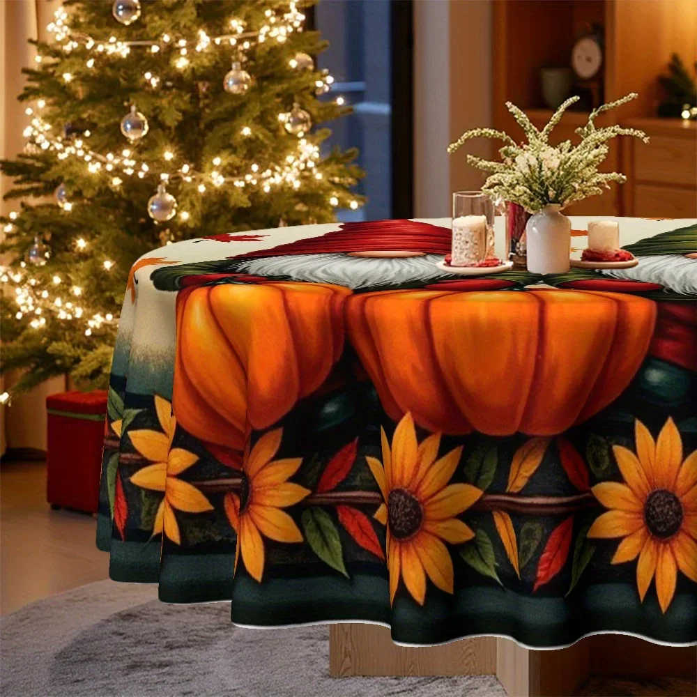 One tablecloth, featuring a Christmas-themed autumn goblin patternxzj