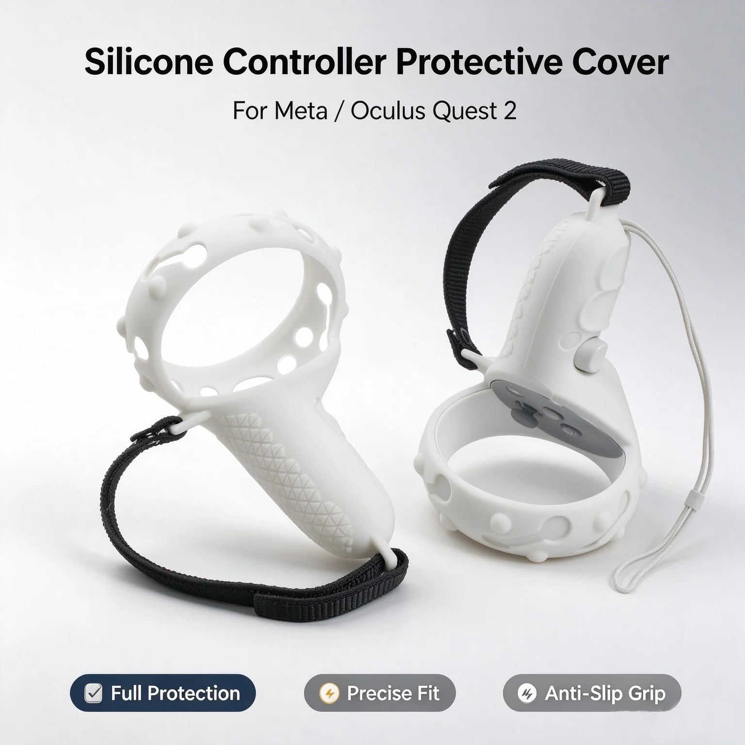 Vr Controller Grips Silicone Knuckles Strap - Silicone Controller Grips with Knuckle Straps