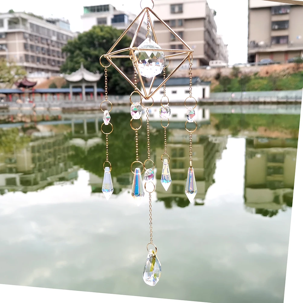 Crystal Suncatcher, Window Suncatcher Prism Hanging Sun Catcher Outdoor Indoor Decor Gift for Mom Christmas Stocking Sutffers