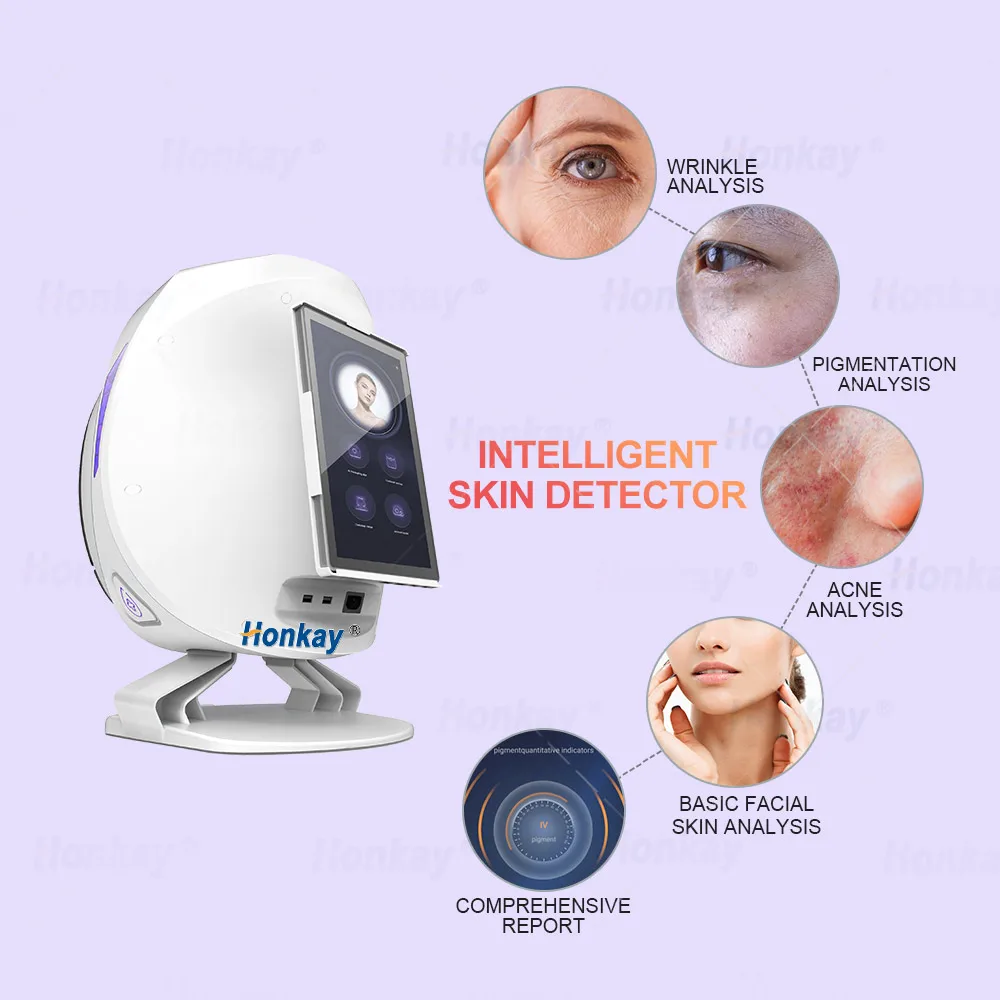 Skin Analysis Machine for Full Face Skin Tester 15 Languages Artificial Intelligent 3D Image Skin Scanner AISIA Skin Analyzer