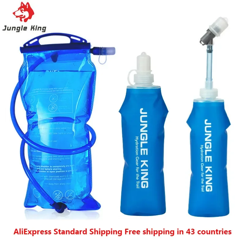 Foldable Silicone Soft Flask Water Bottles Outdoors Sport Traveling Running Kettle Hydration Pack Bag Vest 500ML