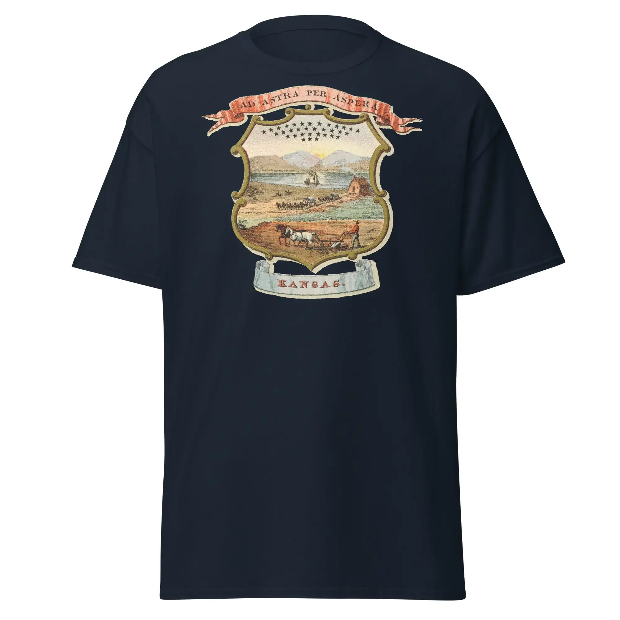 Kansas Coat Of Arms 1876 T Shirt