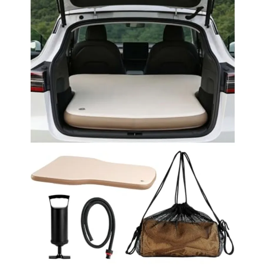 

Customized Tesla Model Y Air Mattress Portable Camping Sleeping Mat with Manual Air Pump and Storage Bag 4 Inches Thick Inflate