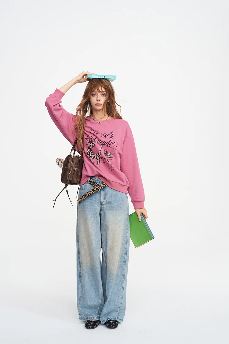 ELFSACK Damen-Sweatshirt mit Grafik- und Slogan-Print, Alltags-Outdoor-Oberteil – Detail 31