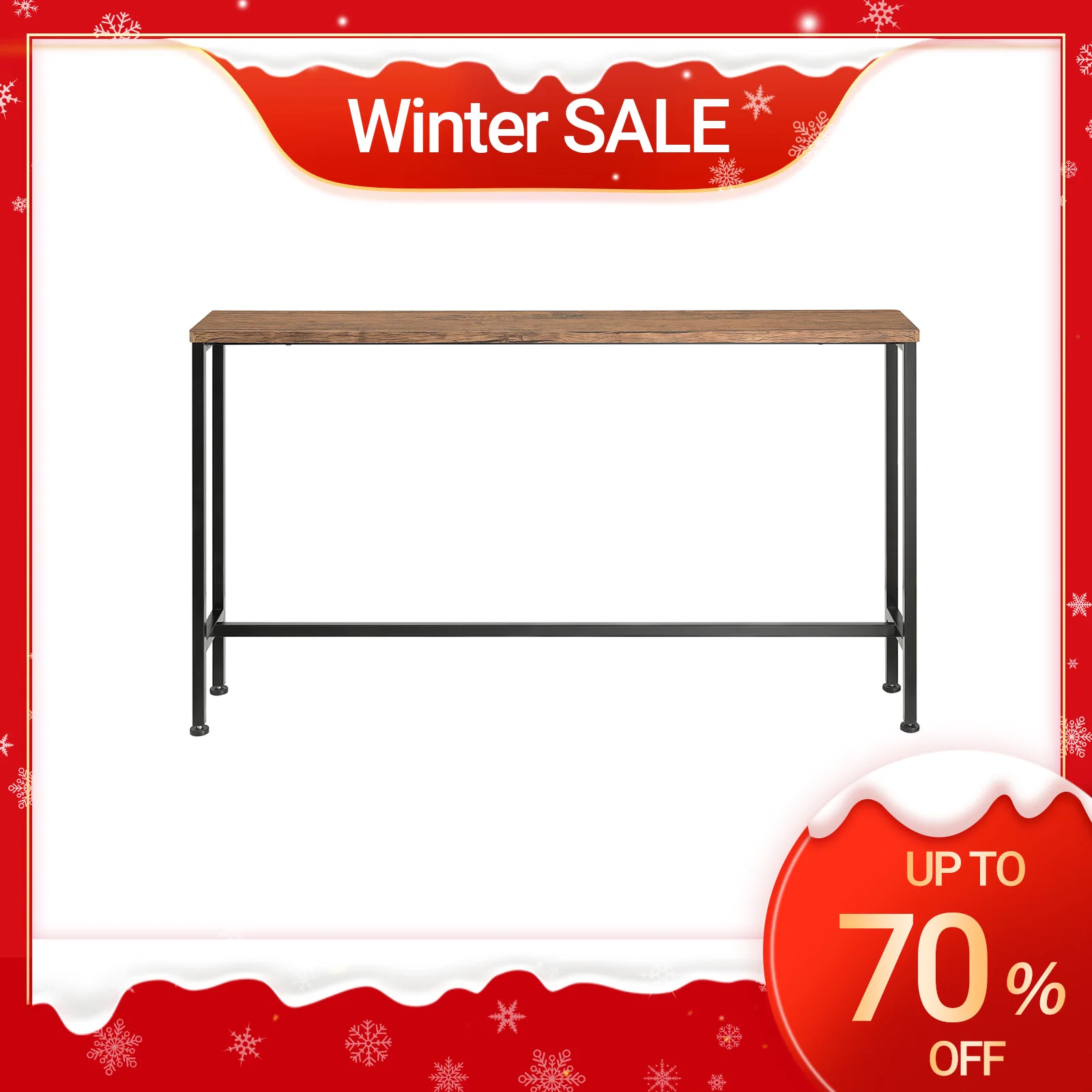 SoBuy FSB19 Vintage Konsolentisch Metall Flurtisch schmal Dekotisch Sideboard Beistelltisch